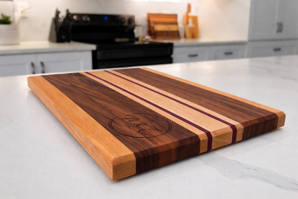 The Purple Crest Cutting Board